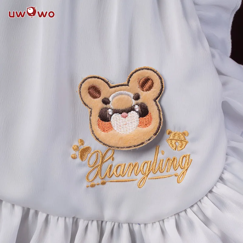Exclusive Limited Time Offer - 30th Midnight Flash Sale: Uwowo Licensed Genshin Impact Fanart, Xiangling Maid Version Cosplay Costume