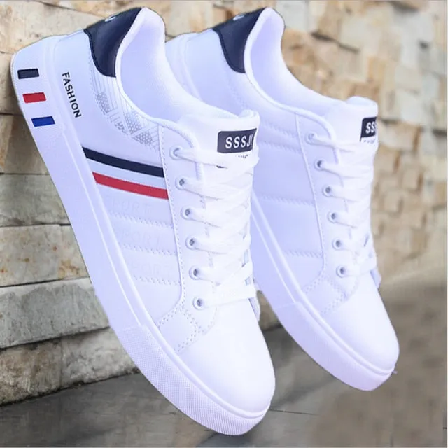 Amozae- Men Shoes Flat Summer Breathable Shoes Light Casual Shoes Male Tenis Masculino Sneakers White Business Travel Shoees