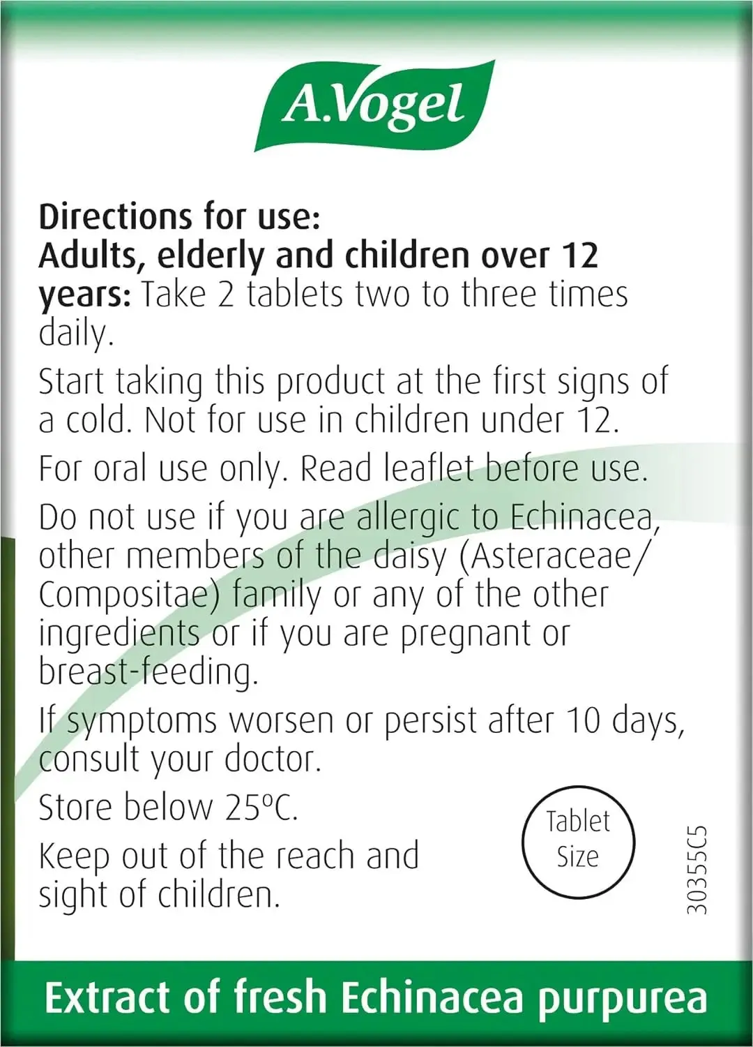 A.Vogel Echinaforce Echinacea Cold & Flu Tablets