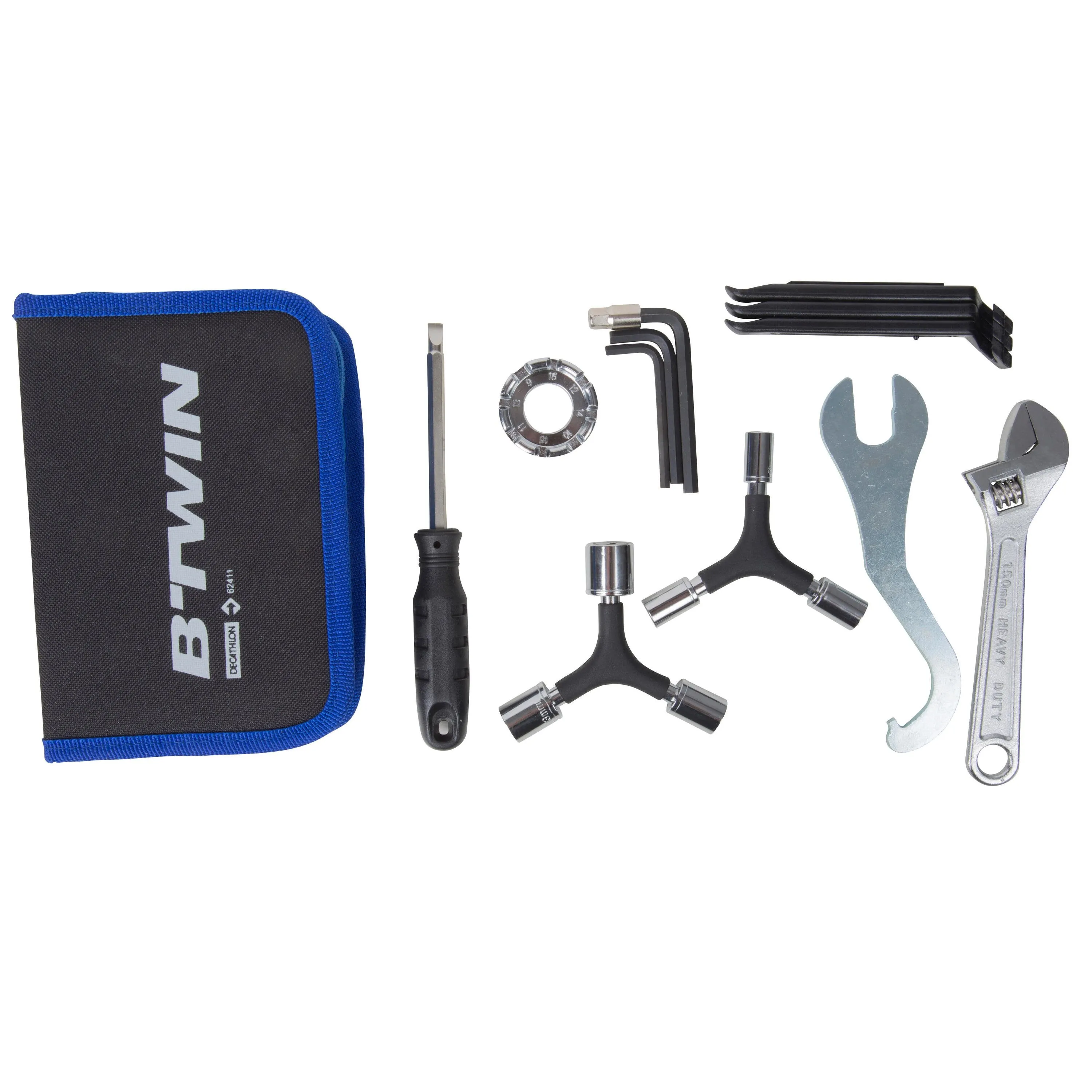 Bicycle tool box black-blue 100 Btwin