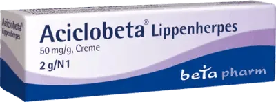 Cold sore cream, ACICLOBETA, aciclovir cold sore cream