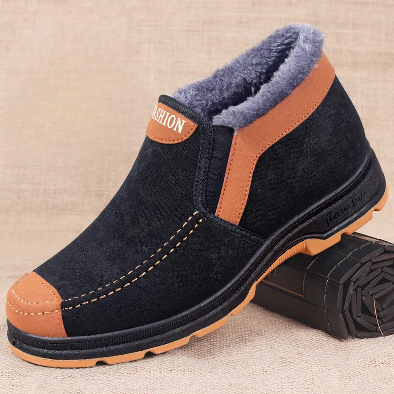 DopeStride™ blauwe katoenen dikke comfortabele winterschoenen