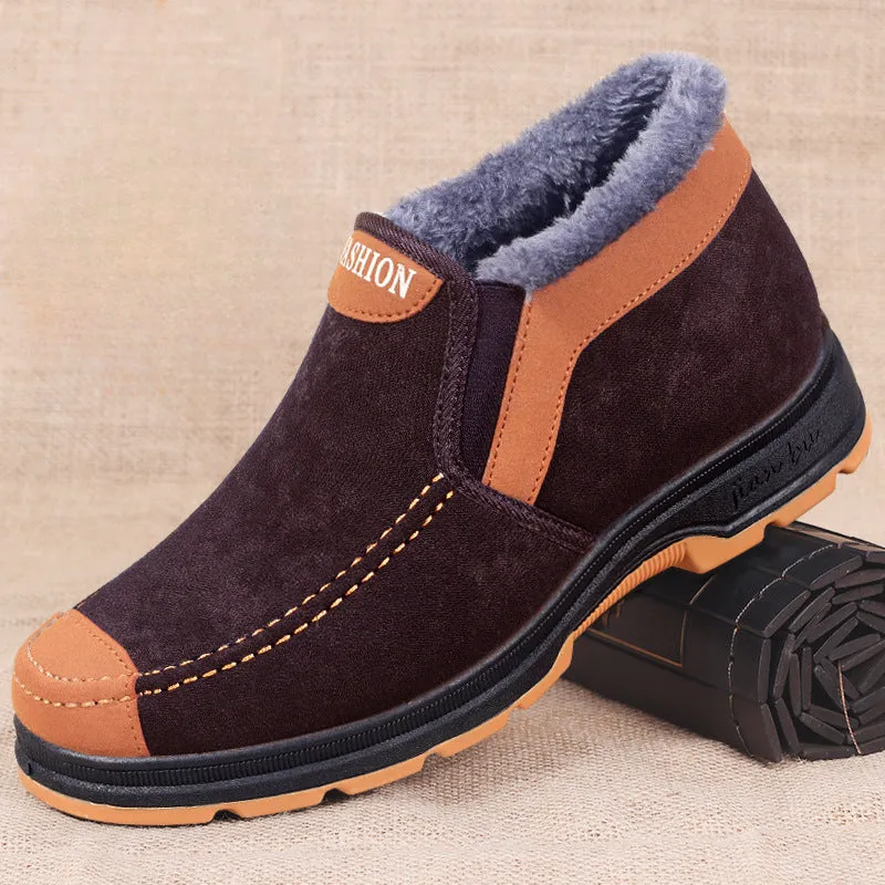 DopeStride™ blauwe katoenen dikke comfortabele winterschoenen