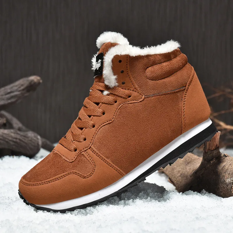 DopeStride™ bruine zachte zool comfortabele winterschoenen