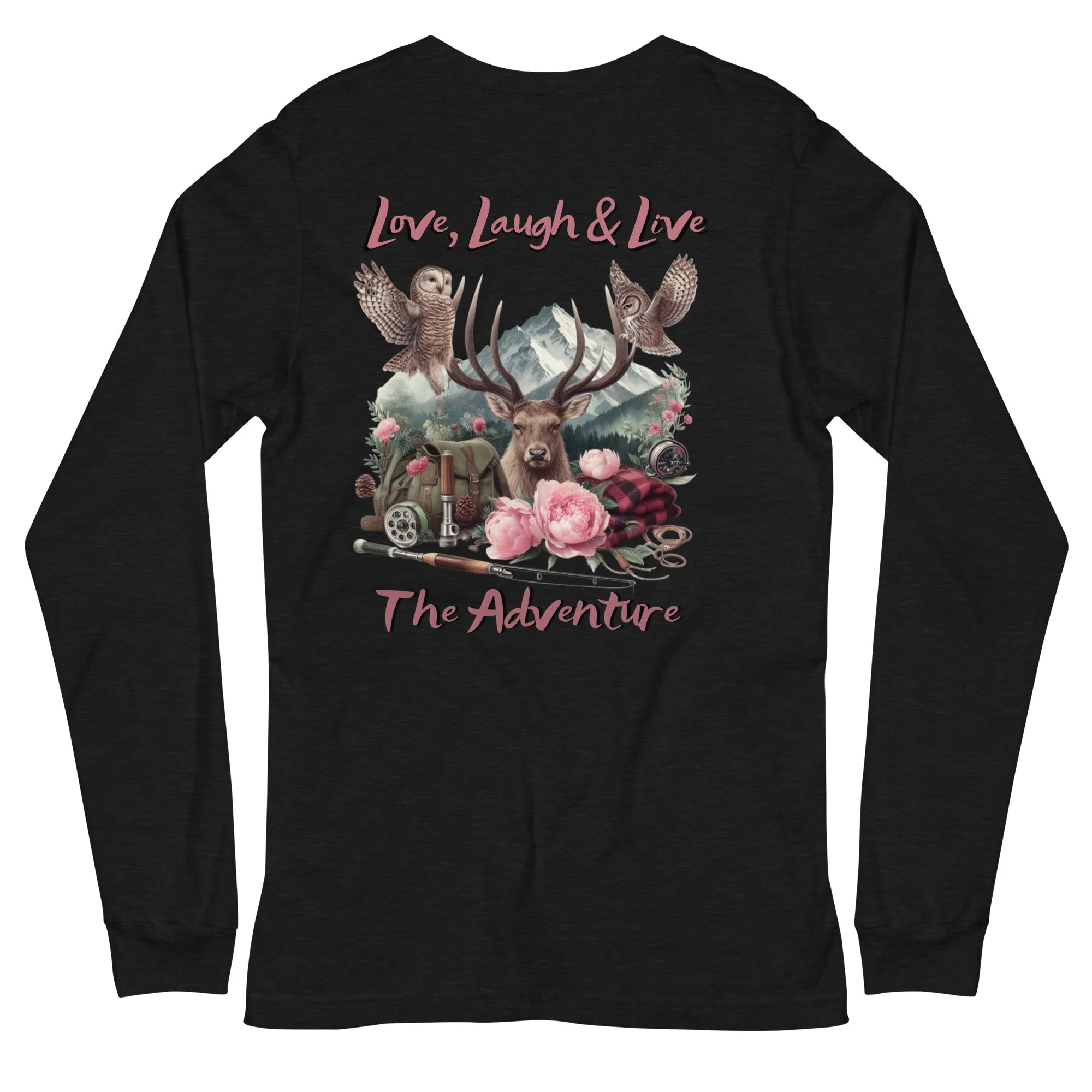 Unisex Long Sleeve Tee  Exclusive Love Life Live Outdoors MRRL&O Print Designs