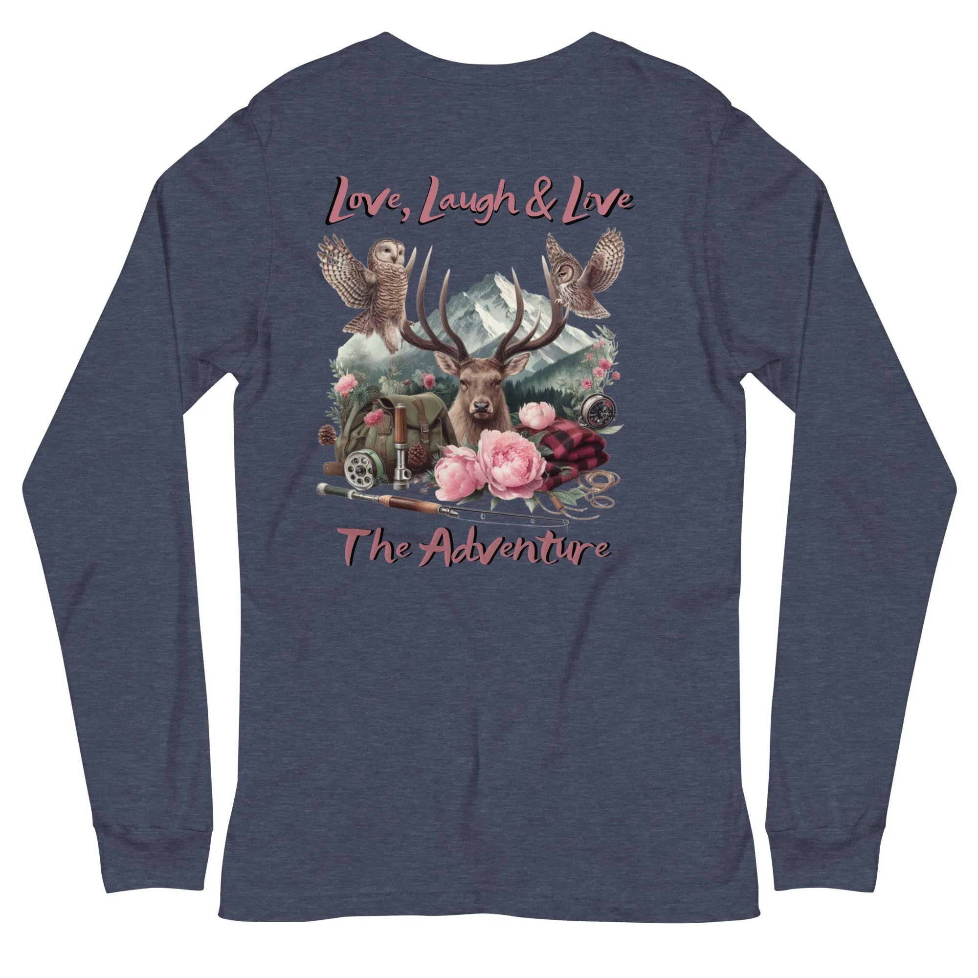 Unisex Long Sleeve Tee  Exclusive Love Life Live Outdoors MRRL&O Print Designs