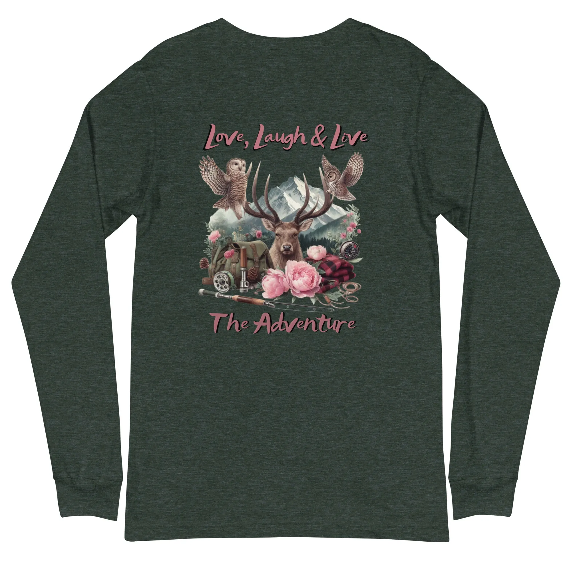 Unisex Long Sleeve Tee  Exclusive Love Life Live Outdoors MRRL&O Print Designs