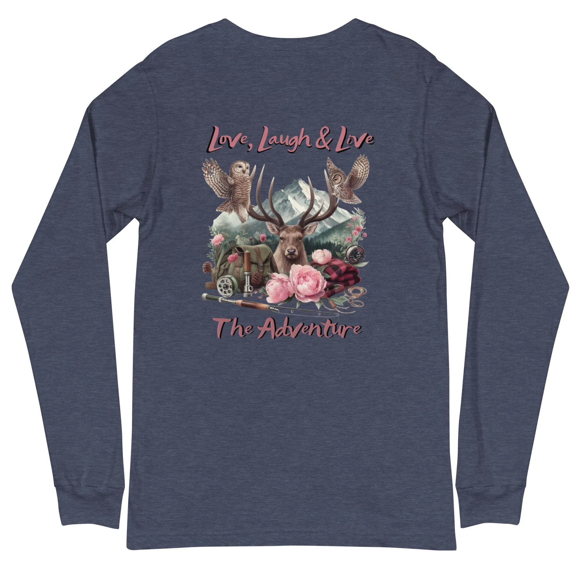 Unisex Long Sleeve Tee  Exclusive Love Life Live Outdoors MRRL&O Print Designs