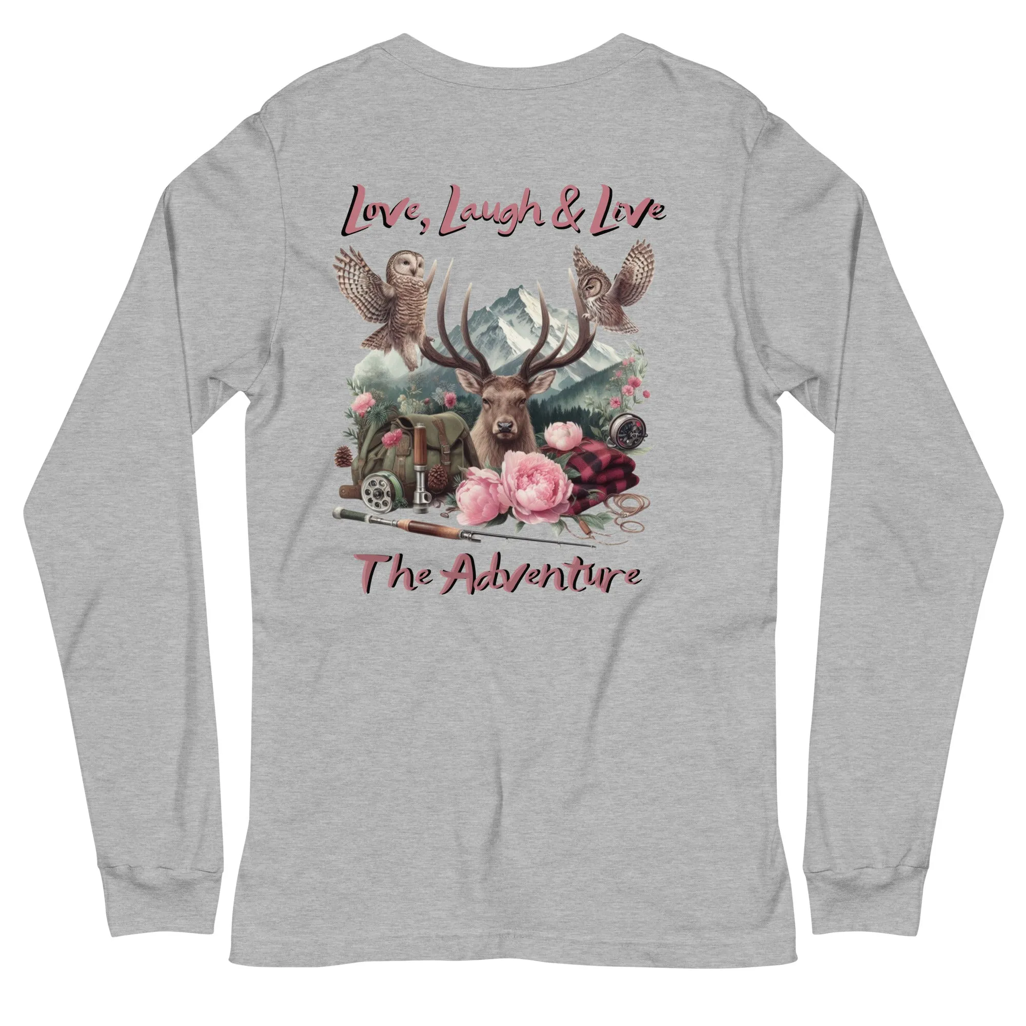 Unisex Long Sleeve Tee  Exclusive Love Life Live Outdoors MRRL&O Print Designs