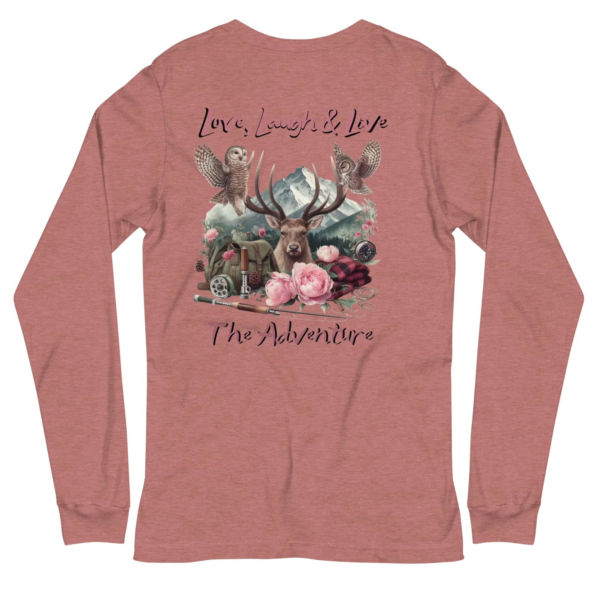 Unisex Long Sleeve Tee  Exclusive Love Life Live Outdoors MRRL&O Print Designs