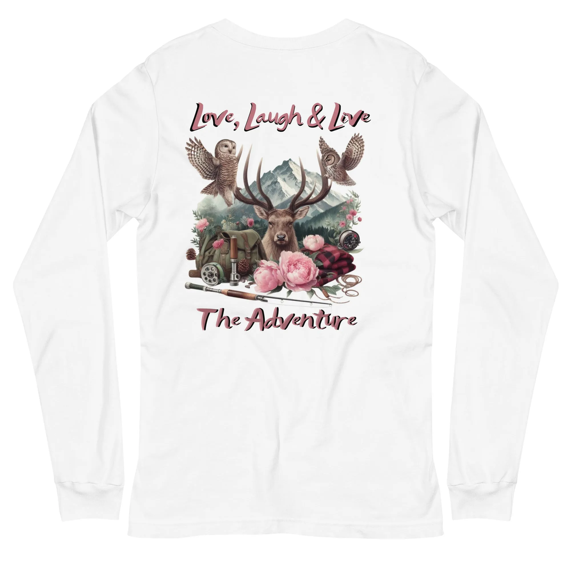 Unisex Long Sleeve Tee  Exclusive Love Life Live Outdoors MRRL&O Print Designs