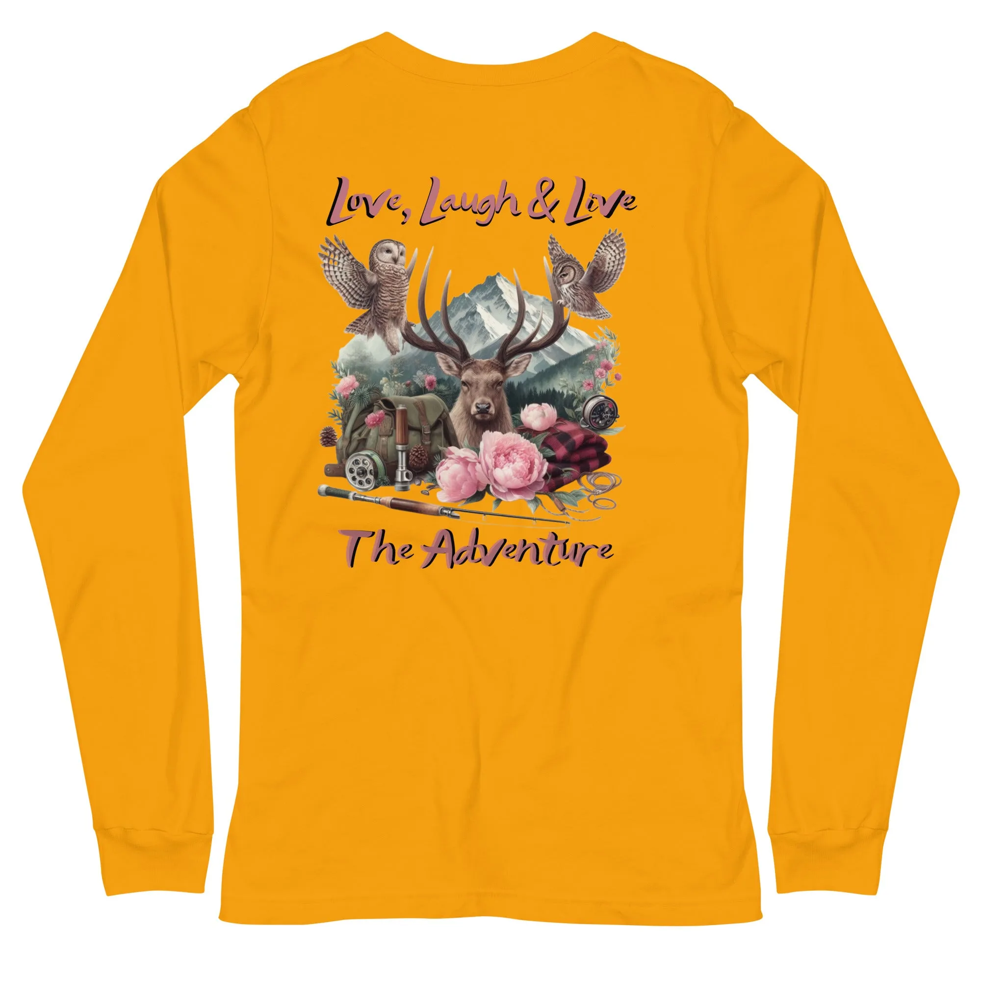 Unisex Long Sleeve Tee  Exclusive Love Life Live Outdoors MRRL&O Print Designs