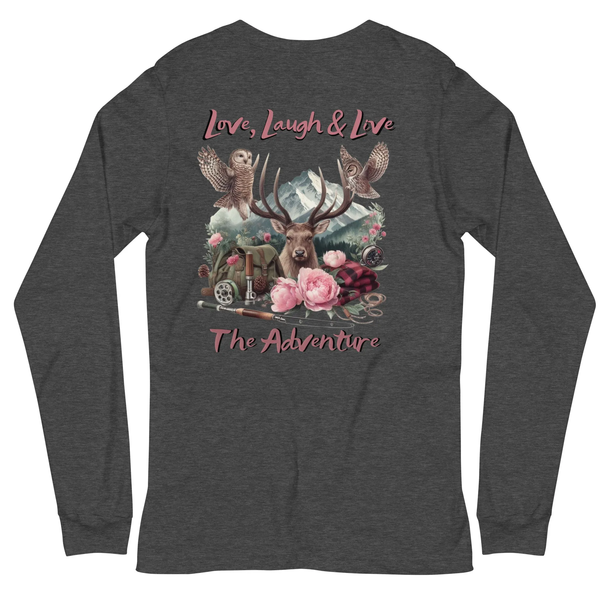 Unisex Long Sleeve Tee  Exclusive Love Life Live Outdoors MRRL&O Print Designs
