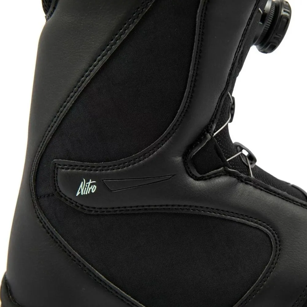 Womens Flora TLS Black-Mint 2022 Snowboard Boots